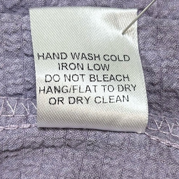 ODDY Smocked 3/4 Puff Sleeve Lavender Blouse. Size 2X - Picture 8 of 8